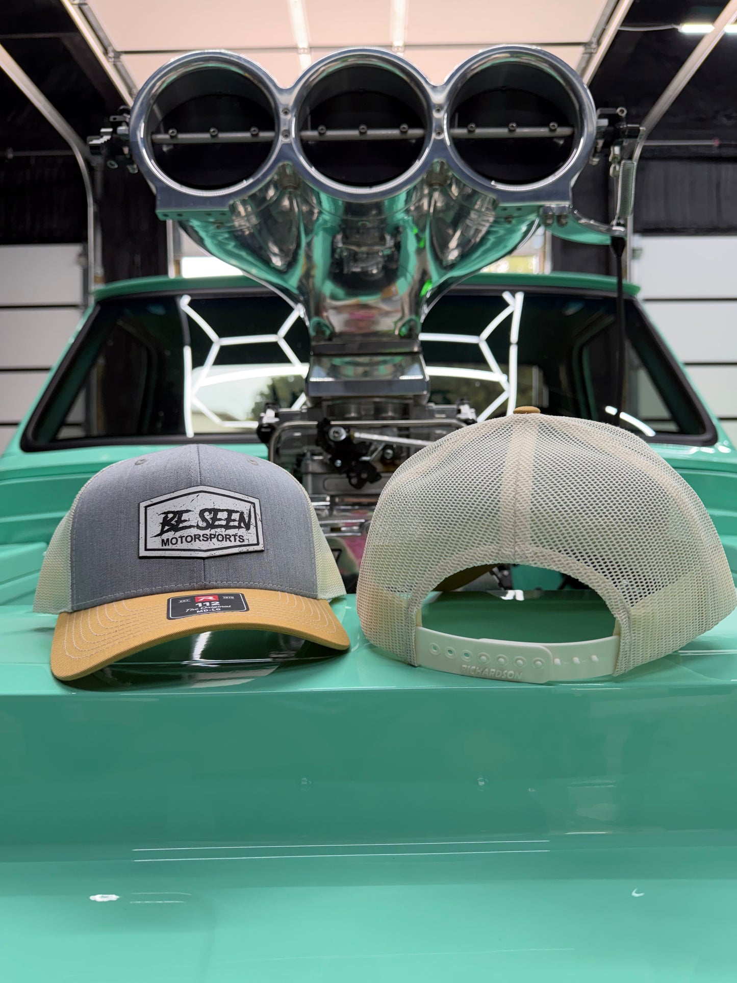 Be Seen Motorsports Logo Hat Curved Bill (SnapBack)