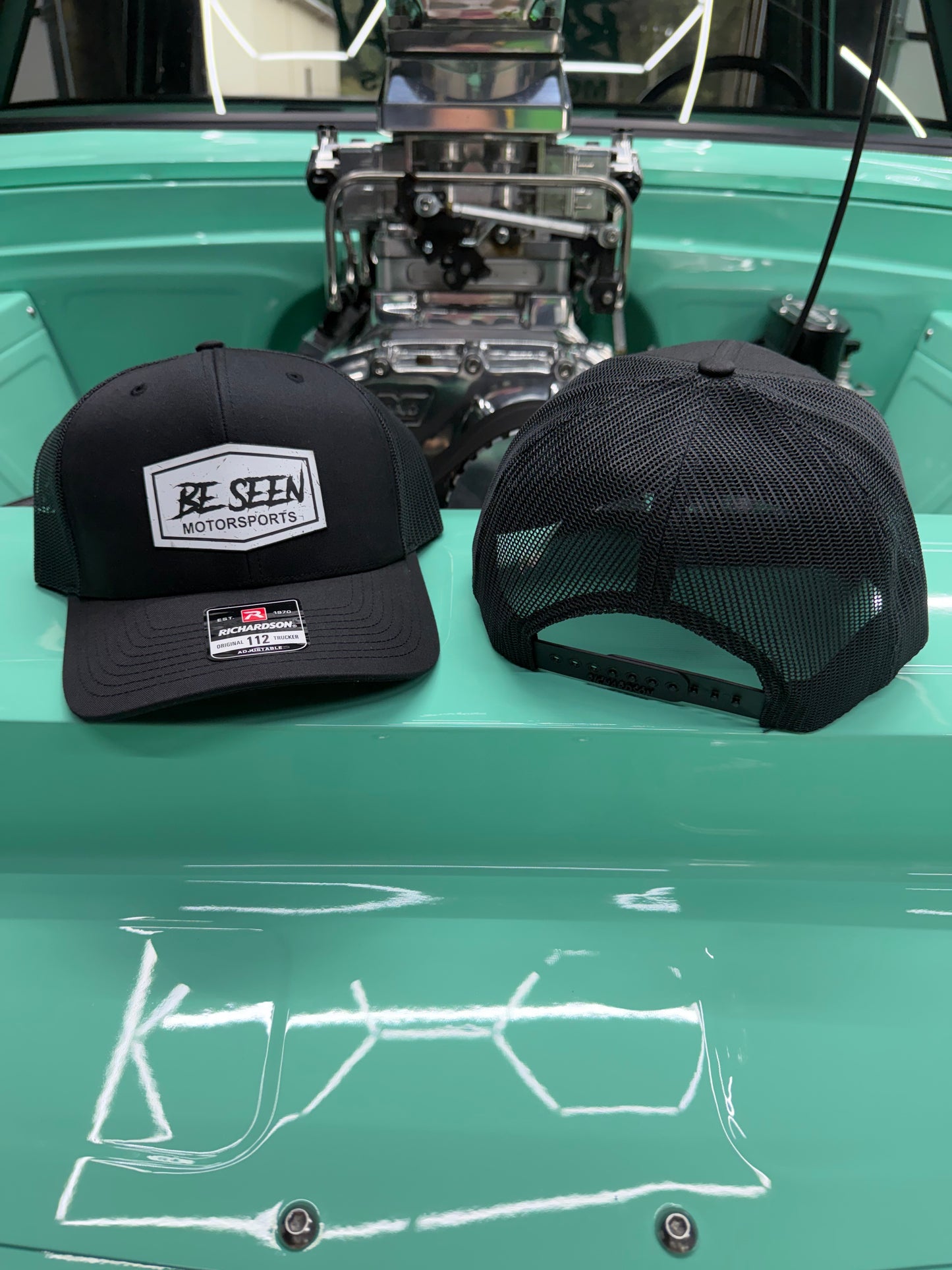 Be Seen Motorsports Logo Hat Curved Bill (SnapBack)