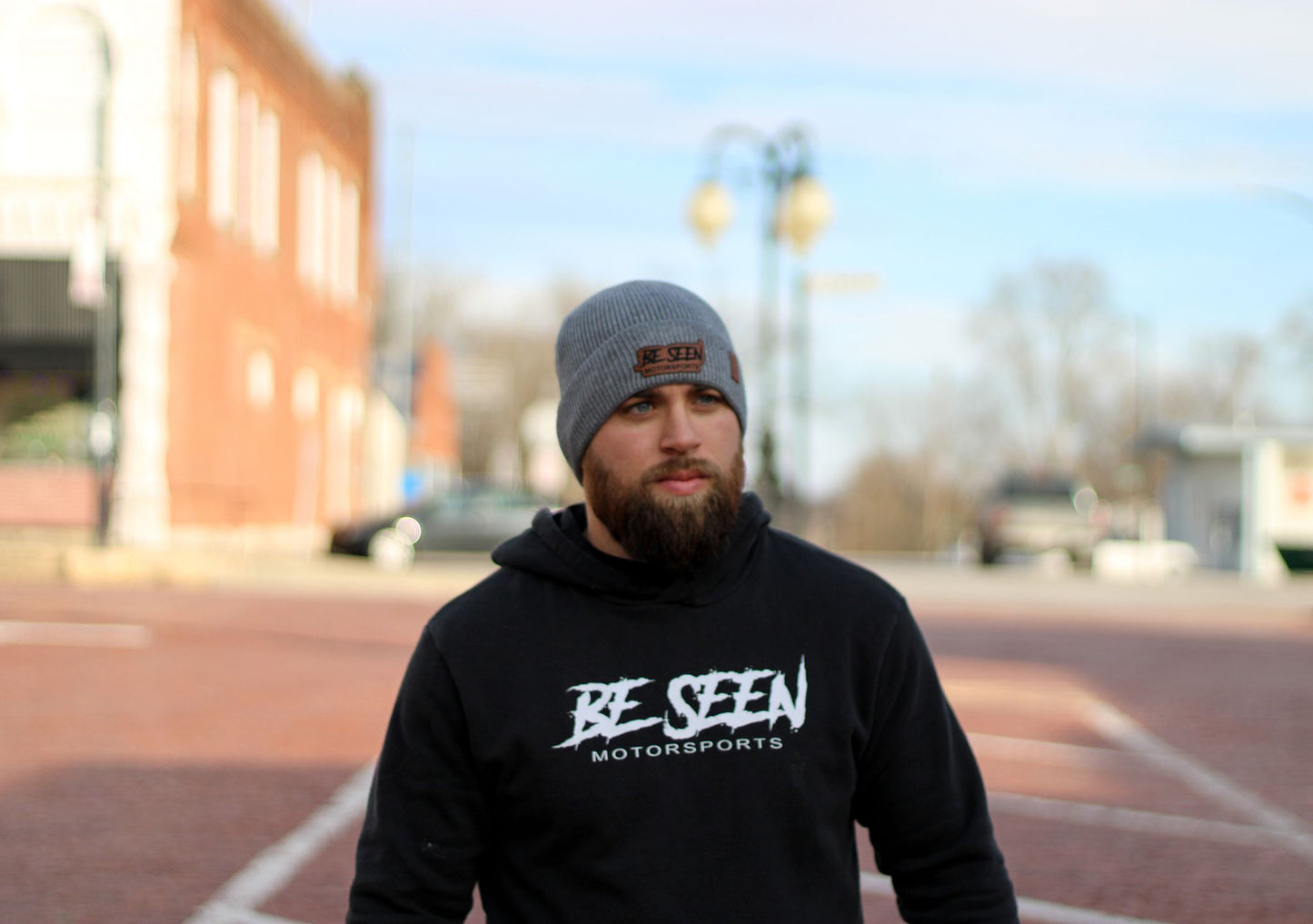 Be Seen Motorsports Beanie (Grey)