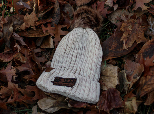 Woman's Be Seen Motorsports Beanie (Tan)