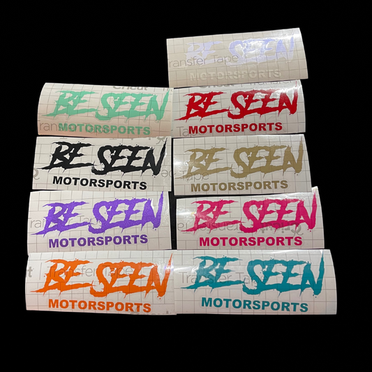 Be Seen Motorsports MEDIUM Decal (9X3)