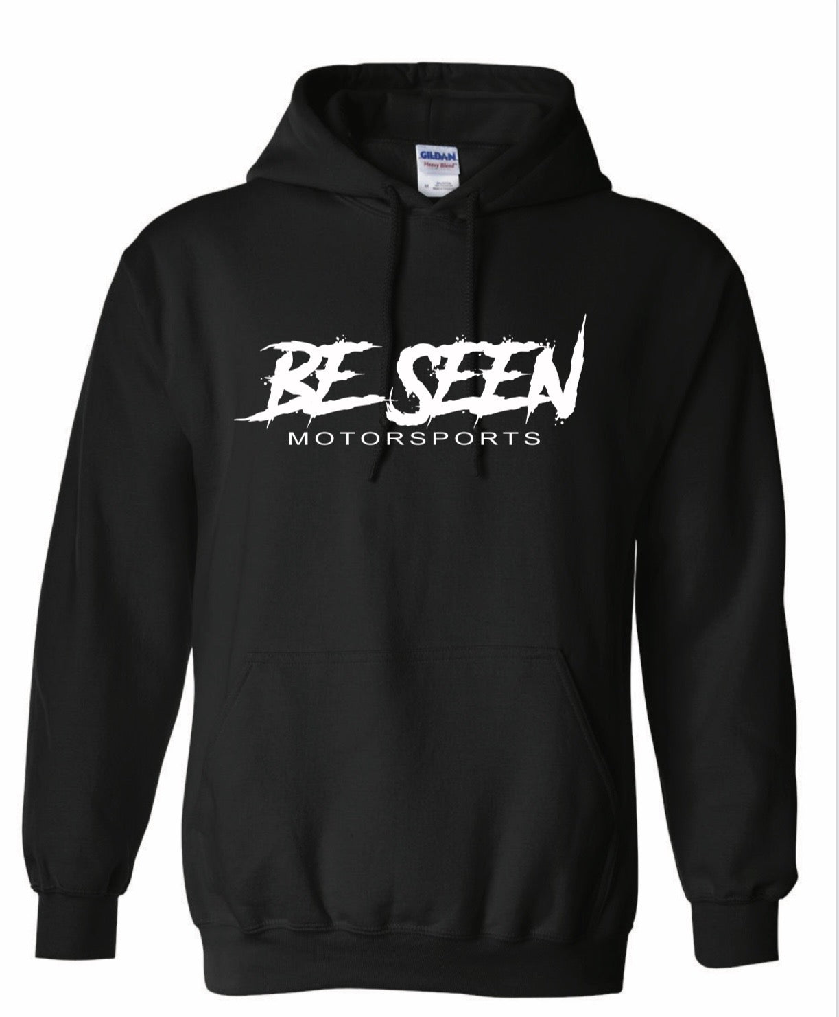 Be Seen Motorsports White Logo Hoodie