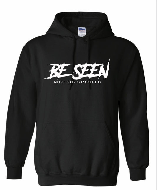 Be Seen Motorsports White Logo Hoodie